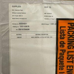 205078P OEM SPEED QUEEN WASHER CONTROL BOARD BRAND NEW